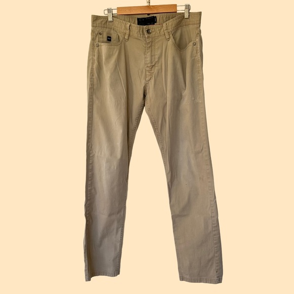 Oakley Other - Oakley Mens Khaki Slim Fit Pants Size 34W Cotton Blend Casual - Preowned